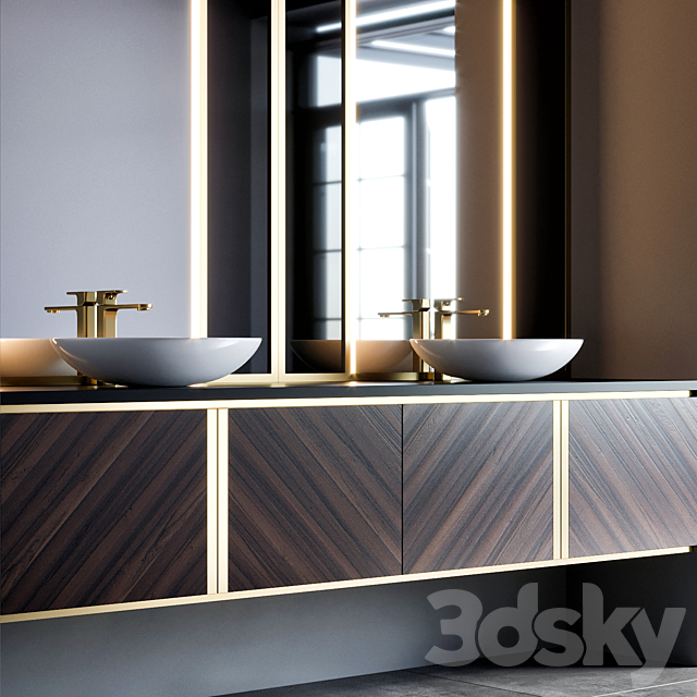 bathroom furniture 53 3DS Max Model - thumbnail 2