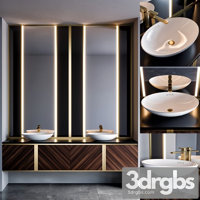 Bathroom furniture 53 3dsmax Download - thumbnail 1