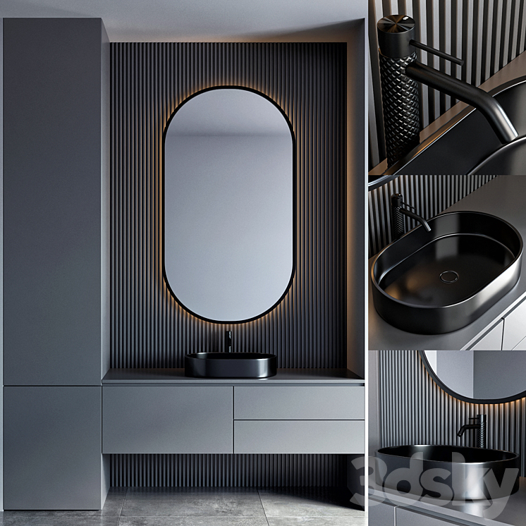 bathroom furniture 54 3DS Max - thumbnail 1