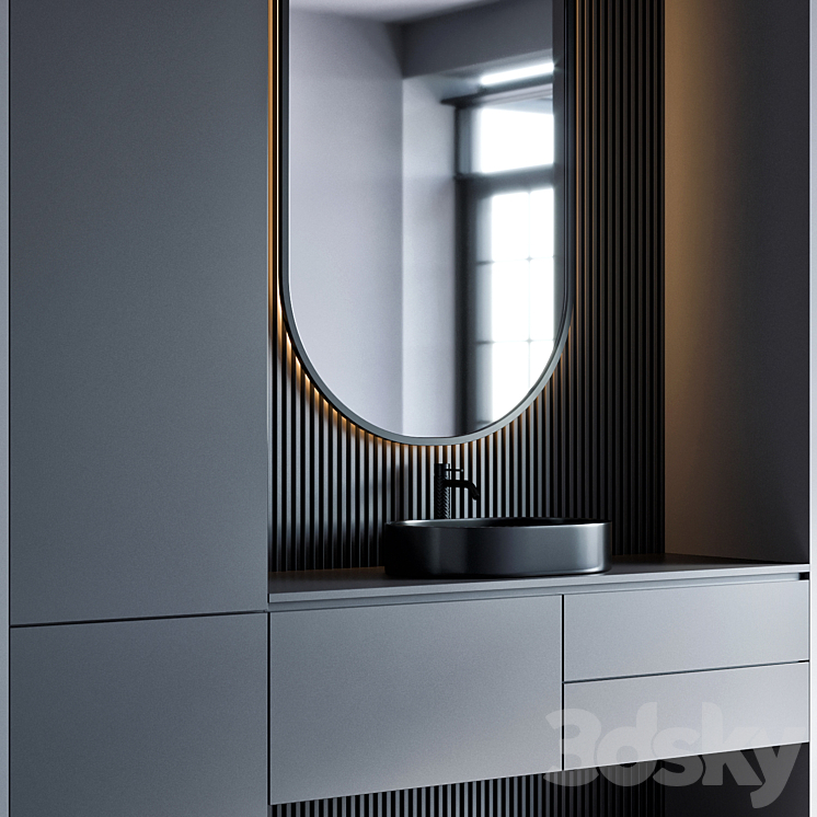 bathroom furniture 54 3DS Max - thumbnail 2