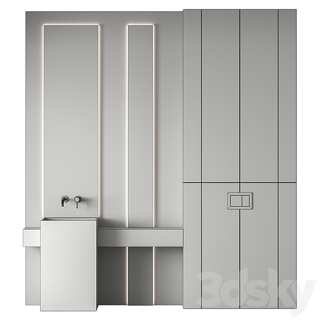 Bathroom furniture 57 3DS Max Model - thumbnail 4