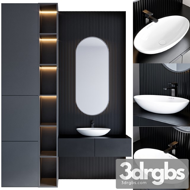 Bathroom furniture 60 3dsmax Download - thumbnail 1