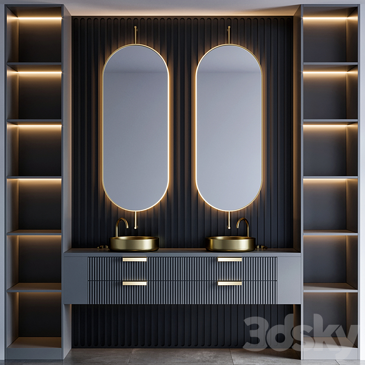 bathroom furniture 63 3DS Max - thumbnail 1