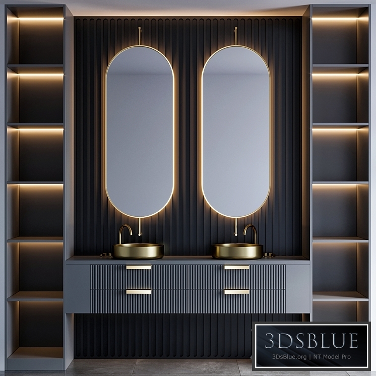 bathroom furniture 63 3DS Max - thumbnail 3