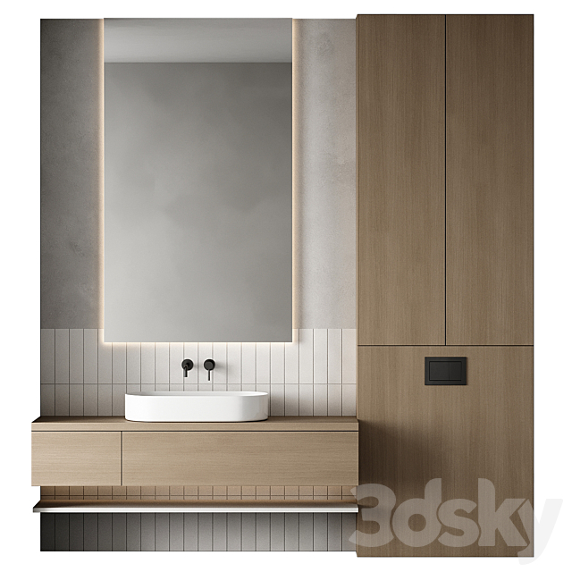 Bathroom furniture 68 3ds Max - thumbnail 1