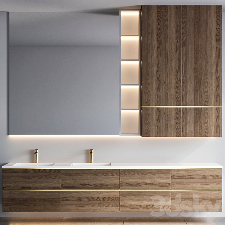 bathroom furniture 74 3DS Max Model - thumbnail 1