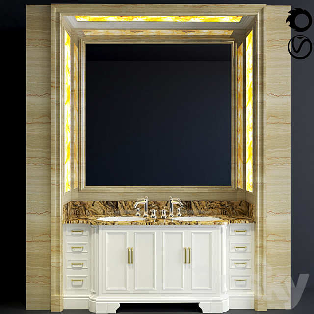 Bathroom Furniture 8 3ds Max - thumbnail 1