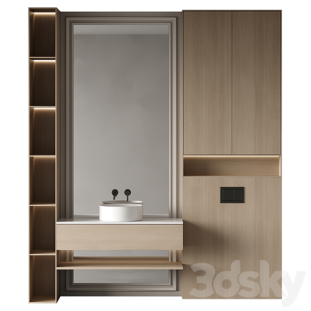 Bathroom furniture 84 3ds Max - thumbnail 1