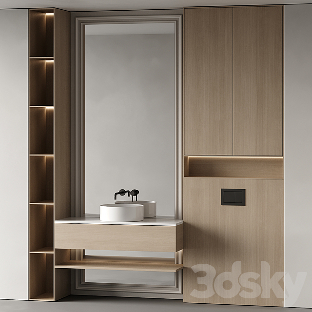 Bathroom furniture 84 3ds Max - thumbnail 3