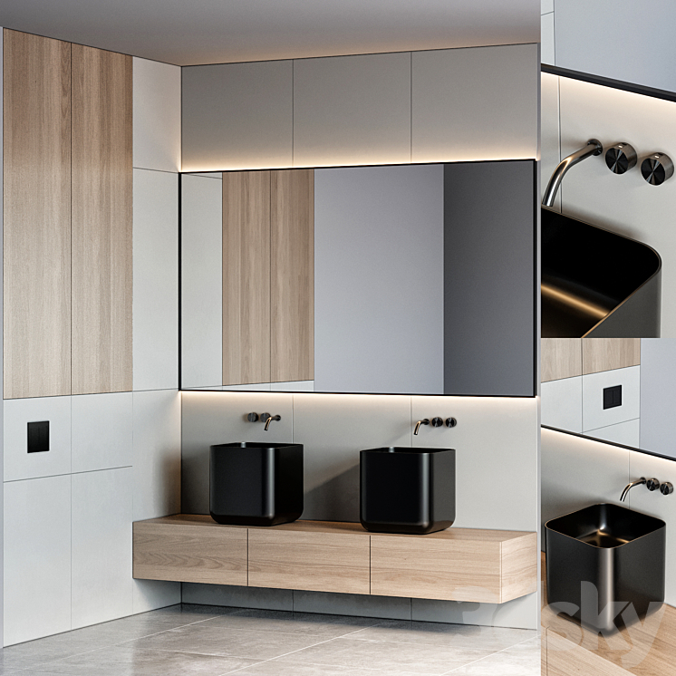 bathroom furniture 87 3DS Max Model - thumbnail 1