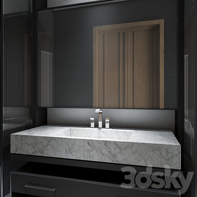 Bathroom Furniture 9 3ds Max - thumbnail 2