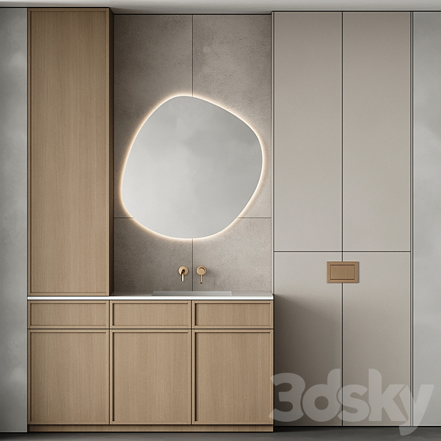 Bathroom furniture 92 3ds Max - thumbnail 2