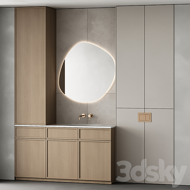 Bathroom furniture 92 3ds Max - thumbnail 3