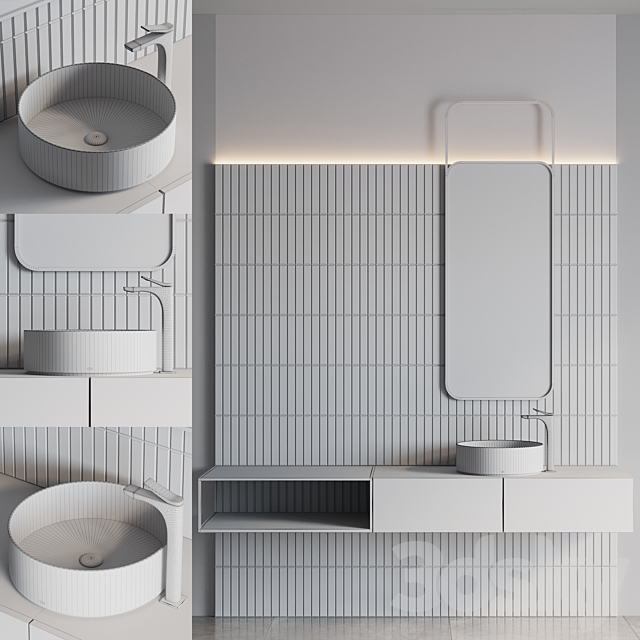 bathroom furniture 92 3DS Max Model - thumbnail 5