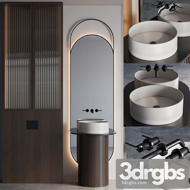 Bathroom furniture 94 3dsmax Download - thumbnail 1