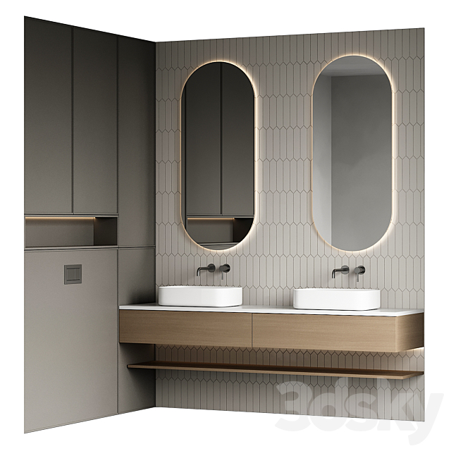 Bathroom furniture 96 3ds Max - thumbnail 1