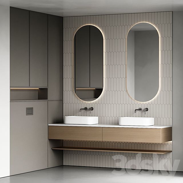 Bathroom furniture 96 3ds Max - thumbnail 2