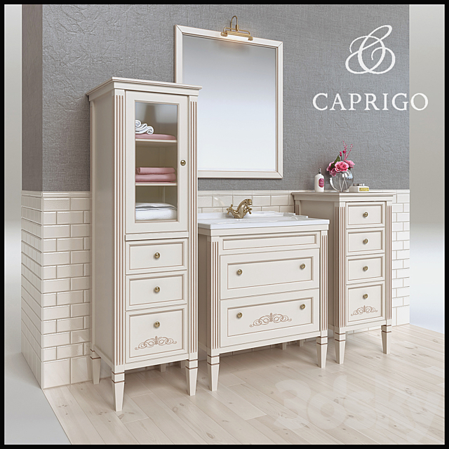 Bathroom Furniture ALBION CAPRIGO 3DS Max Model - thumbnail 1