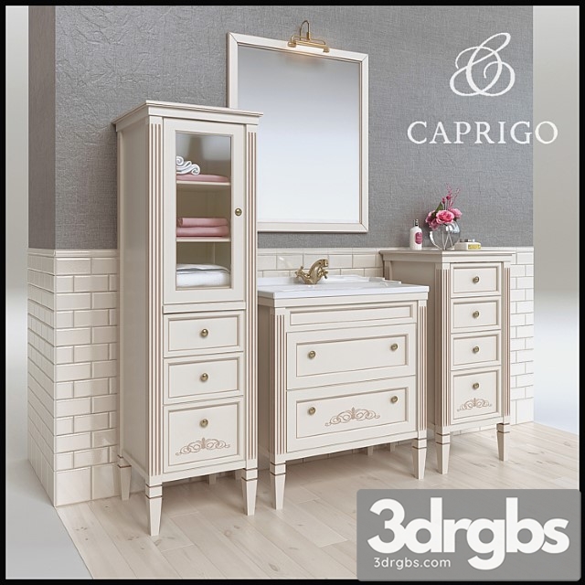 Bathroom Furniture Albion Caprigo 3dsmax Download - thumbnail 1