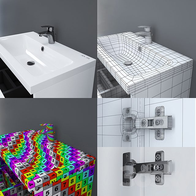 Bathroom furniture AM.PM GEM 3ds Max - thumbnail 3