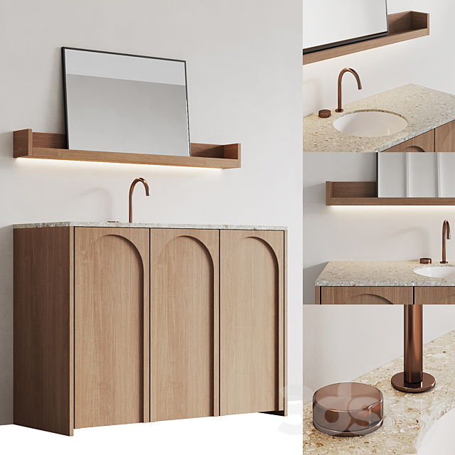 bathroom furniture Arc 3ds Max - thumbnail 1