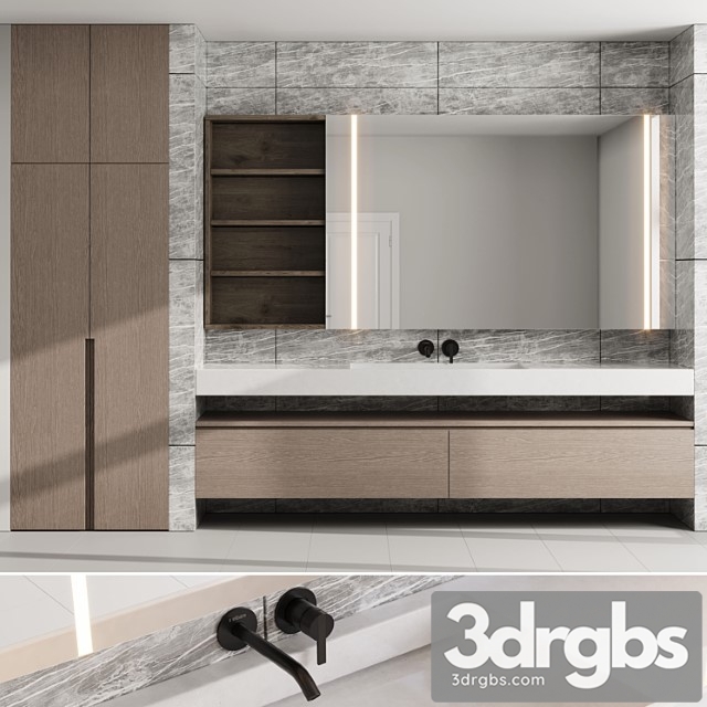 Bathroom Furniture by Inbani Faucet Set 31 3dsmax Download - thumbnail 1