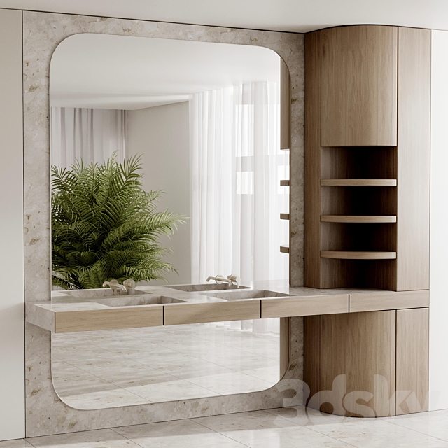 Bathroom furniture by inbani faucet set 81 3ds Max - thumbnail 1