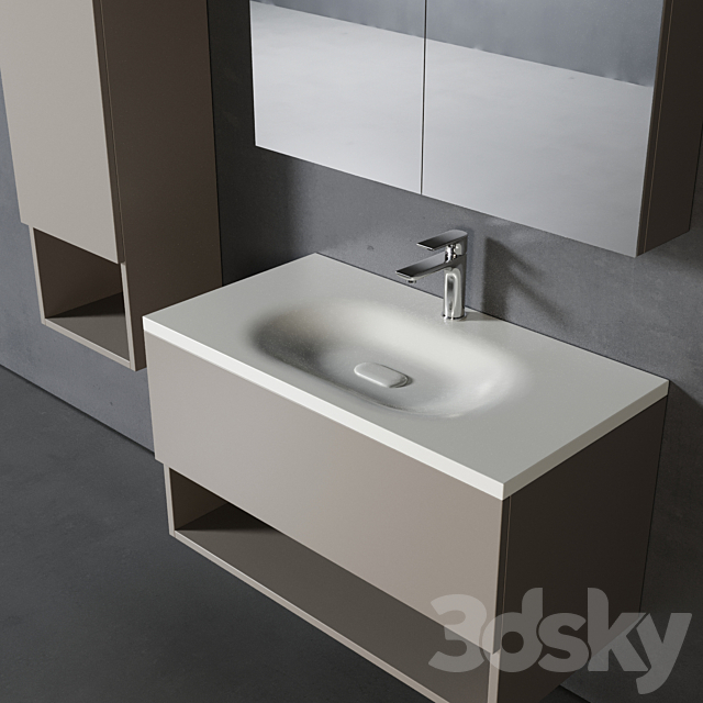 Bathroom Furniture Cancun 3ds Max - thumbnail 2