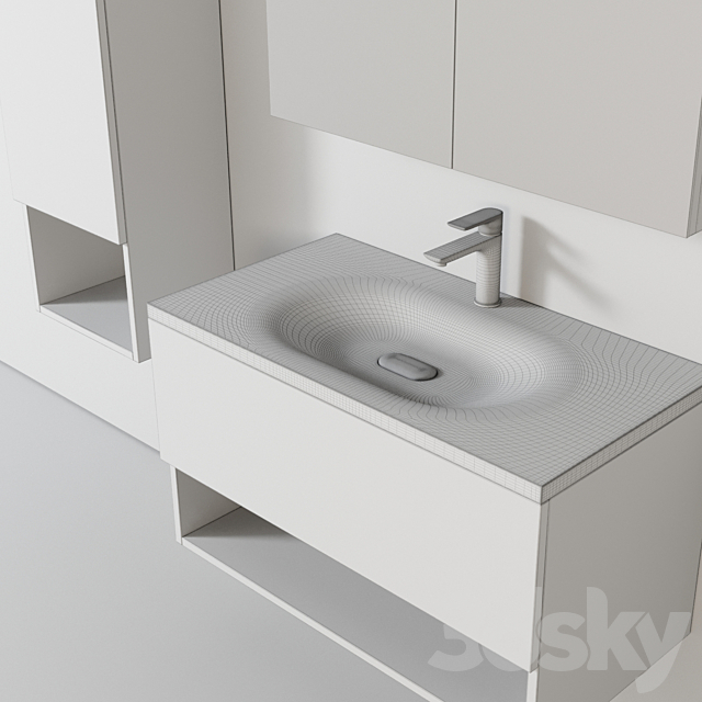 Bathroom Furniture Cancun 3ds Max - thumbnail 3