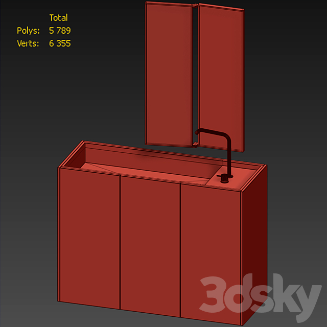 Bathroom furniture Ceadesign 3DS Max Model - thumbnail 5