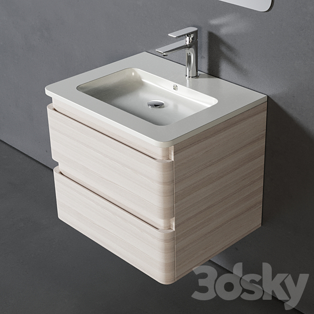 Bathroom Furniture Coria 60cm 3ds Max - thumbnail 2