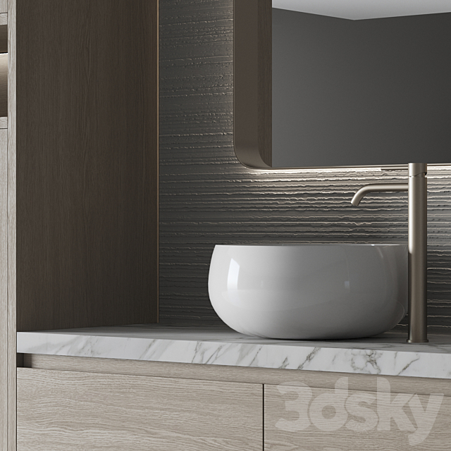 Bathroom furniture №22 3DS Max Model - thumbnail 2