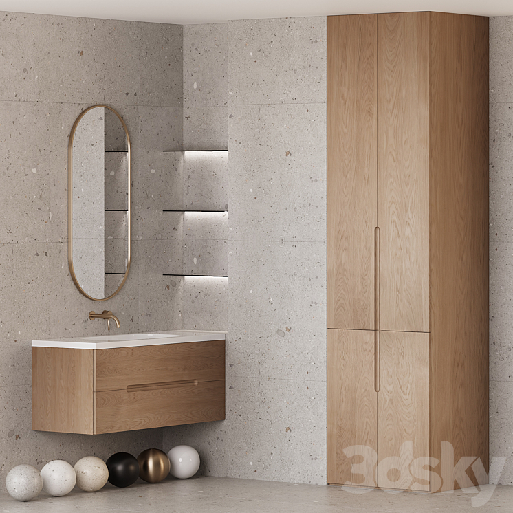 Bathroom furniture EGO 3DS Max Model - thumbnail 1