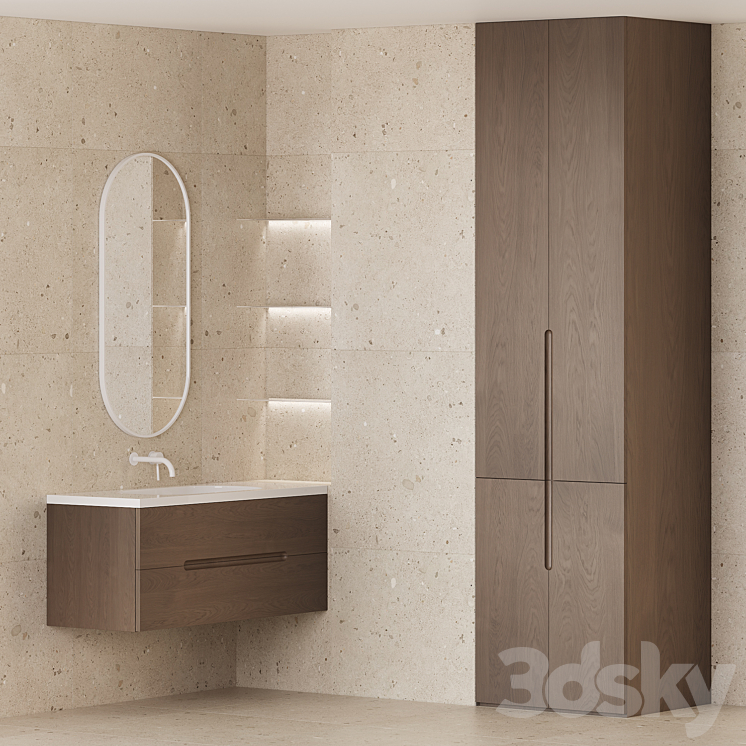 Bathroom furniture EGO 3DS Max Model - thumbnail 2