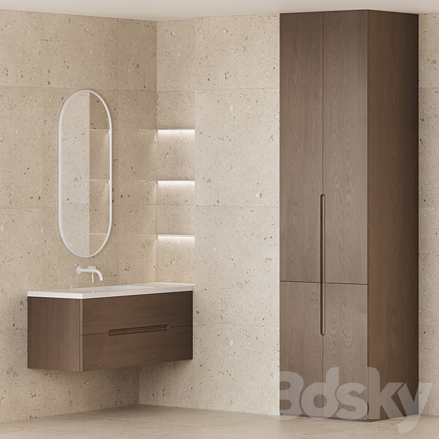 Bathroom furniture EGO 3DS Max Model - thumbnail 2