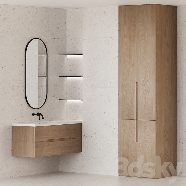 Bathroom furniture EGO 3DS Max Model - thumbnail 3