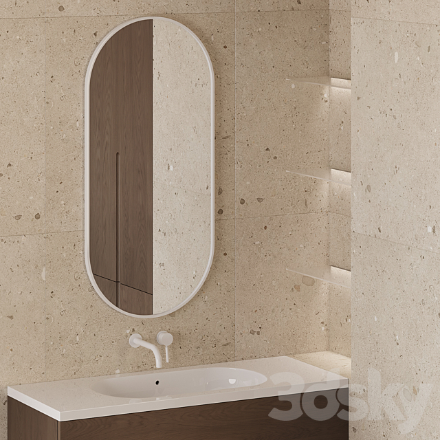 Bathroom furniture EGO 3DS Max Model - thumbnail 5