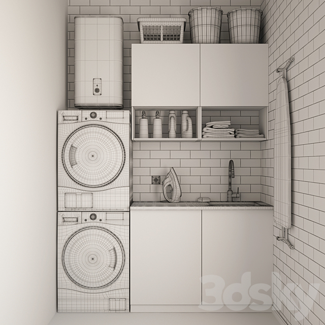 Bathroom Furniture I Bathroom furniture_03 3DS Max Model - thumbnail 2