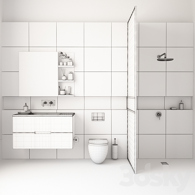 Bathroom Furniture I Bathroom furniture_09 3ds Max - thumbnail 2