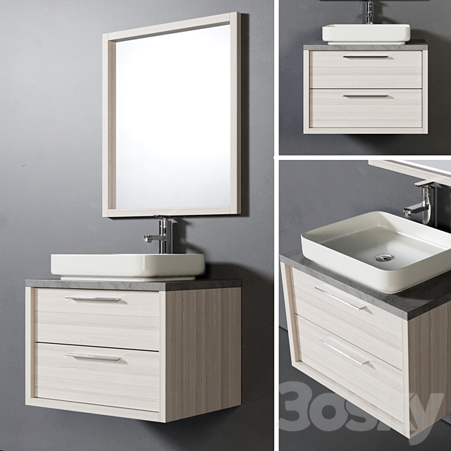 Bathroom Furniture Indiana 70cm 3ds Max - thumbnail 1