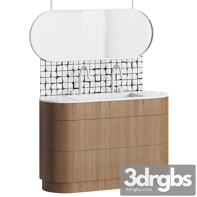 Bathroom Furniture Japandi 3dsmax Download - thumbnail 1