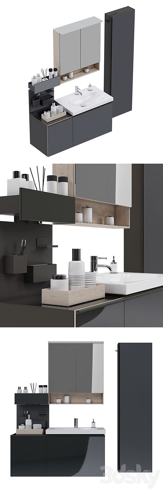 Bathroom furniture KERAMAG ACANTO 3DS Max Model - thumbnail 2