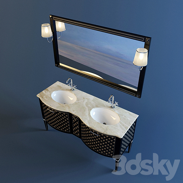 bathroom furniture La Bussola 3DS Max Model - thumbnail 3