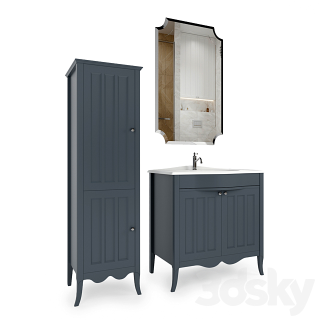 Bathroom furniture MARSEL 3ds Max - thumbnail 1