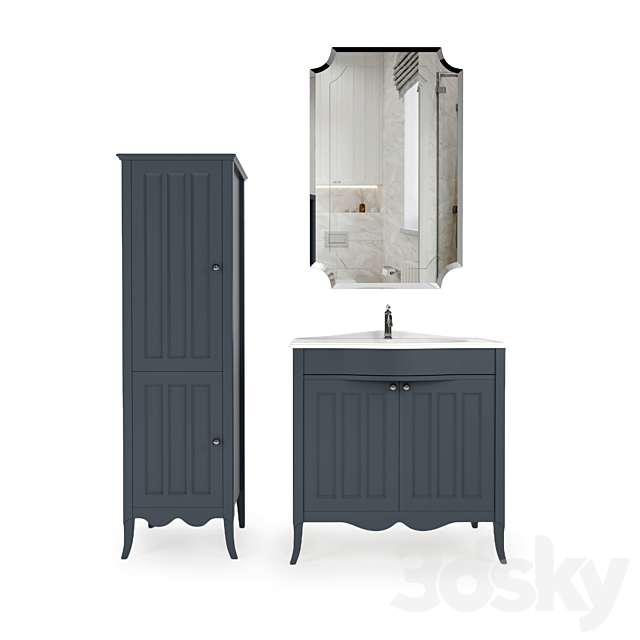 Bathroom furniture MARSEL 3ds Max - thumbnail 2