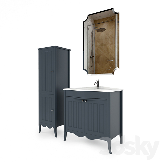 Bathroom furniture MARSEL 3ds Max - thumbnail 3