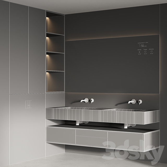 Bathroom furniture No. 32 3DS Max Model - thumbnail 6