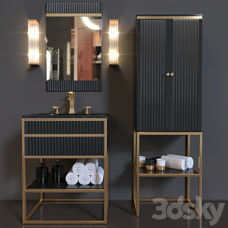 Bathroom furniture OASIS Luxury Collection Academy House 3DS Max - thumbnail 1