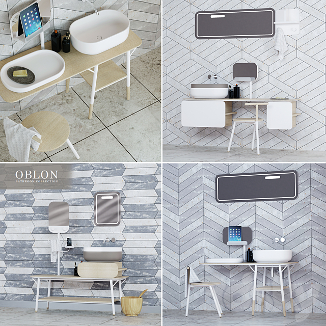 Bathroom furniture Obolon 3ds Max - thumbnail 1