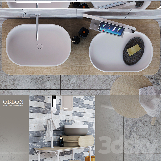 Bathroom furniture Obolon 3ds Max - thumbnail 2